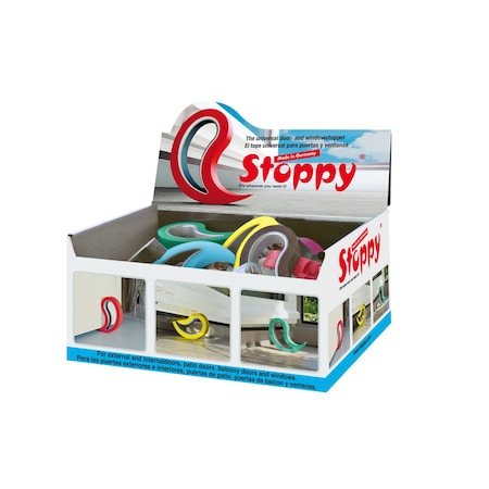 Stoppy Stoppy Rubber Assorted Wedge Door Stop Mounts to floor 339